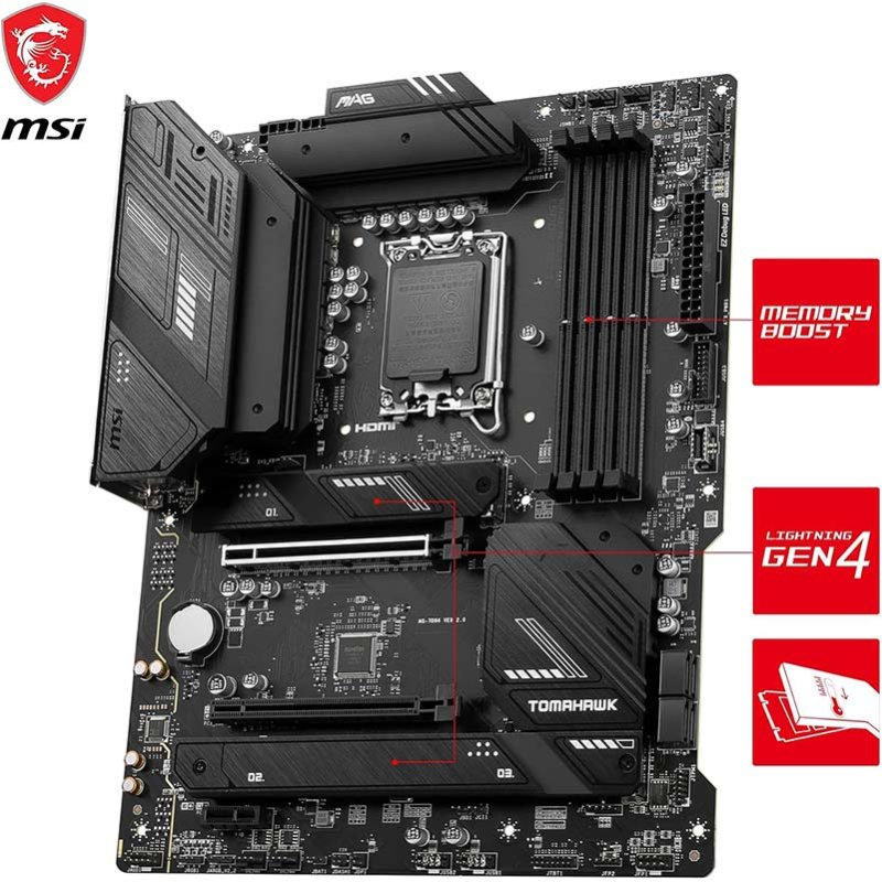 MSI MAG B760 TOMAHAWK WIFI DDDR5 91-7D96-012-013