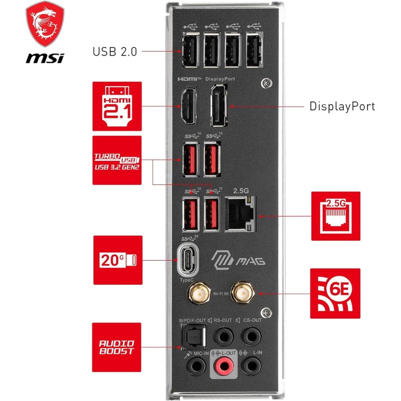 MSI MAG B760 TOMAHAWK WIFI DDDR5 91-7D96-012-013