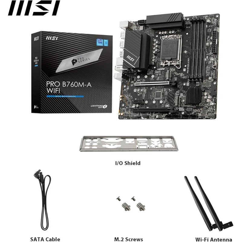 MSI PRO B760M-A WIFI 911-7D99-007/012/021