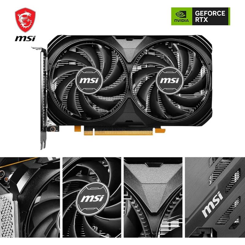 MSI RTX 4060 VENTUS 2X BLACK 8G OC 912-V516-012