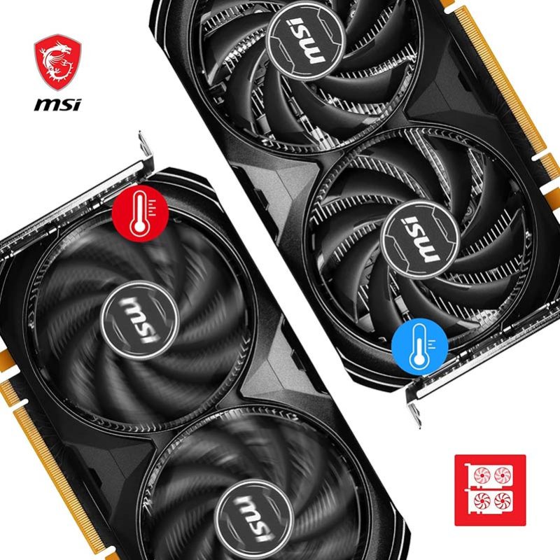 MSI RTX 4060 VENTUS 2X BLACK 8G OC 912-V516-012