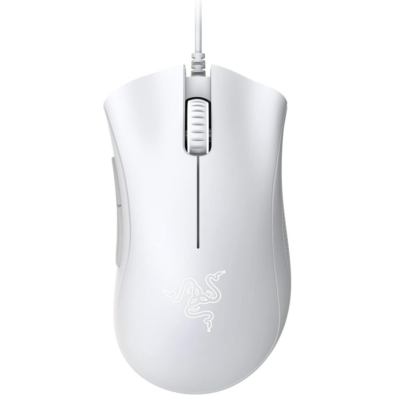 Razer Deathadder Essential Ergonomic Gaming Mouse - White