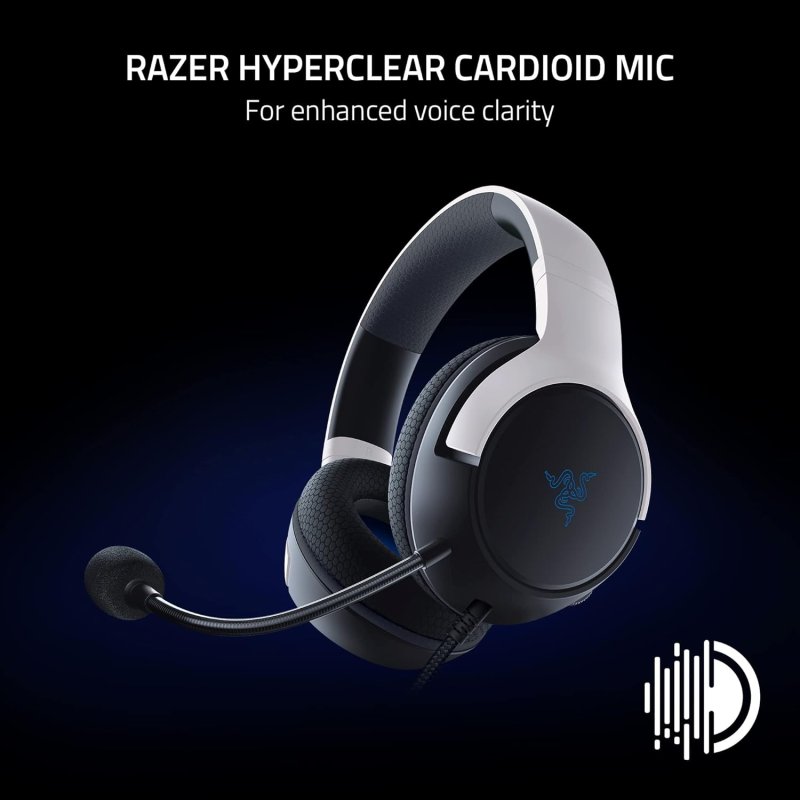 Razer Kaira X PS5 Wired Headset - Black&White