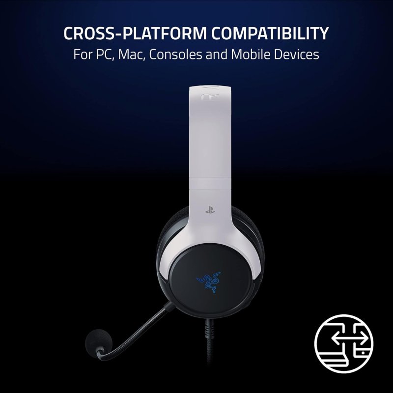 Razer Kaira X PS5 Wired Headset - Black&White