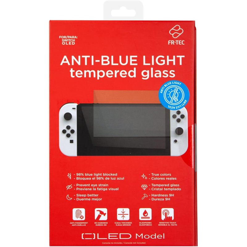 Switch Oled Anti Blue Light Tempered Glass Screen Protector