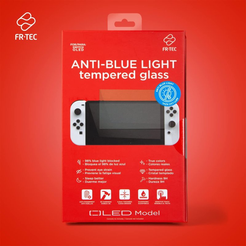 Switch Oled Anti Blue Light Tempered Glass Screen Protector