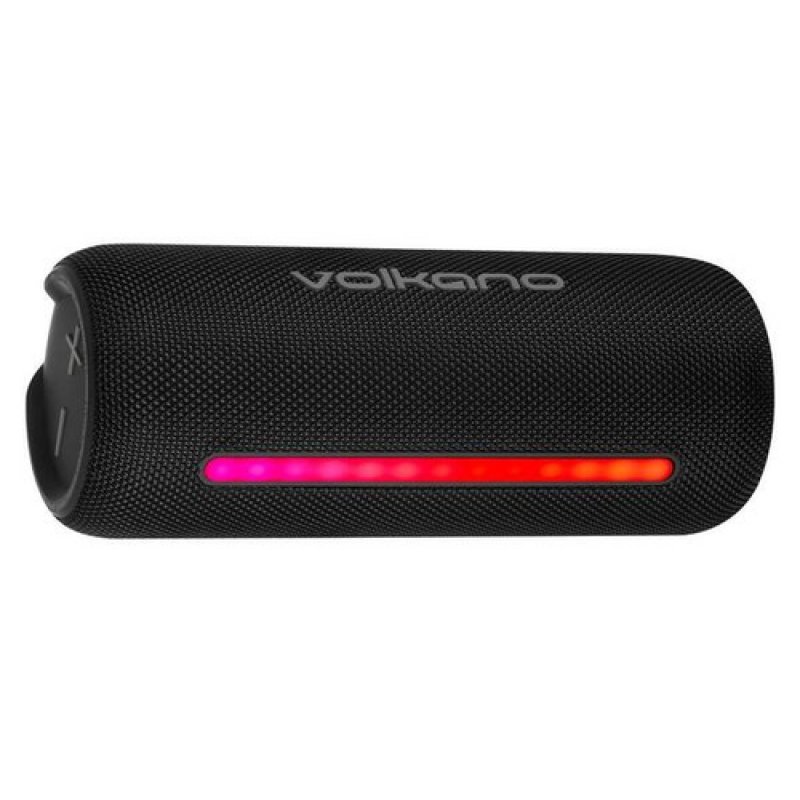 VOLKANO X RAVE SERIES PORTABLE BLUETOOTH SPEAKER WITH IPX5 AND LED LIGHT (VK-3415-BK)