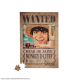 Cinereplicas One Piece Wanted Luffy in A4 Size Magnetic Puzzle (96pcs)