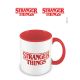 Stranger Things (Logo) Ceramic Mug Red Inner Colour (11oz/315ml)