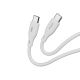 BluPebble PowerFlow PD60W USB-C to USB-C Cable 2m – White