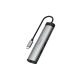 BluPebble C6 Toggle Hub 6-in-1 Multimedia Hub â€“ Gray