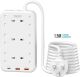 BLUPEBBLE 6 PLUG SURGE PROTECTION POWER STRIP PD20W