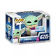Funko Pop! Star Wars The Mandalorian Grogu Flocked