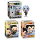 Funko Pop! Chase Bundle – Rick and Morty Weaponized Rick Chase + 2 ZGames Exclusive Pops