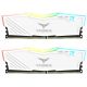 Teamgroup T-Force Delta RGB 32GB (16GBx2) DDR4 3200Mhz Memory Kit - White