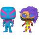 POP MARVEL SPIDER-MAN ACROSS THE SPIDERVERSE SPIDER-MAN 2099 AND SPIDER-MAN INDIA 2PK (BLKLT)(E
