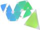 Nanoleaf Shapes Mini Triangles Light Panel Expansion Kit - 10 Pack