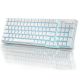 RK Royal Kludge RK96 Wireless White RGB Mechanical Gaming Keyboard - Blue Switch