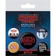 STRANGER THINGS (UPSIDE DOWN) BADGE PACK