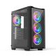 K Gaming C103TG Mid Tower ARGB PC Case - Black