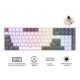 Royal Kludge RK100 Wireless Grey Red & White RGB Mechanical Gaming Keyboard - Brown Switch