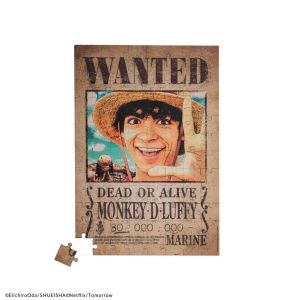 Cinereplicas One Piece Wanted Luffy in A4 Size Magnetic Puzzle (96pcs)