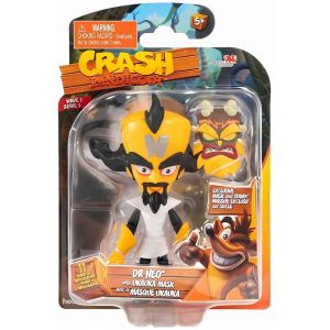 Crash Bandicoot Action Figure Dr Neo Cortex with Mask
