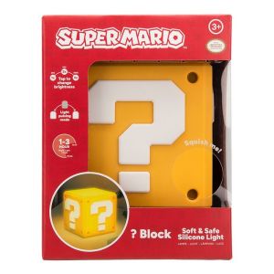 Paladone Super Mario Question Block SquishyGlo Rechargeable Light