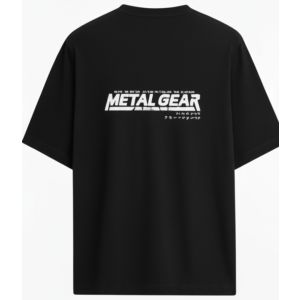 Adults Printed Metal Gear Solid T-Shirt Black - S