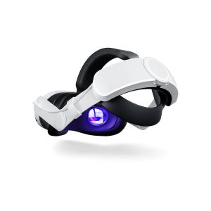 BluPebble Elite Q3 Adjustable Head Strap with 6000 mAh Battery for Meta Quest 3 – White