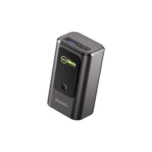 BluPebble PowerPod 10000mAh 35W LED Indicator Power Bank – Gray