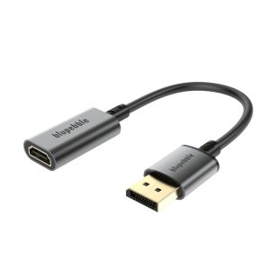 BLUPEBBLE 4K DP MALE TO HDMI FEMALE ADAPTER GRAY BP-DP2HDMI-GY