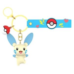 Funism Pokemon Vinyl Keychain - Minun (Negative Charge Electric-Type Partner Pokemon)