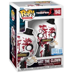 Pop! Movies: Terrifier 3 - Art The Clown W/Chase (Bloody) (Exclusive)