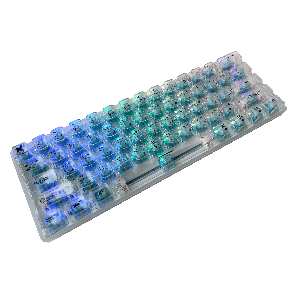 KGaming (BKB610W-JB) Echo Forge Tri-Model Gaming Keyboard - Jeely Blue