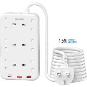 BLUPEBBLE 6 PLUG SURGE PROTECTION POWER STRIP PD20W