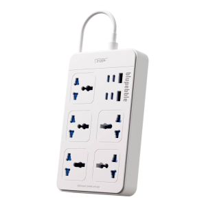 BLUPEBBLE SURGE PROTECTOR 11-IN-1 UNIVERSAL POWER HUB BP-PSTRIP11-WH