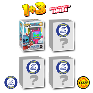 Ultimate Funko POP! Bundle 2 – 3 ZGames exclusive Funko pops (random) + DISNEY STITCH chase Funko 