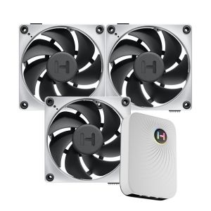 HYTE THICC FP12 FAN 3 PACK WITH NP50 BLACK WHITE