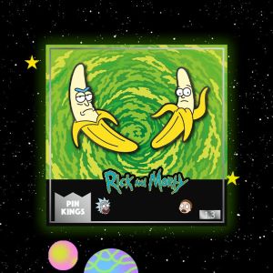 Pin Kings Rick and Morty Enamel Pin Badge Set 1.3 – Banana Rick & Morty