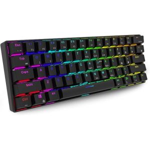 RK Royal Kludge RK61 Wireless Black RGB Mechanical Gaming Keyboard - Brown Switch