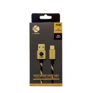 KGaming Nylon Braided Type-C Cable for PS5 Controller - 3M