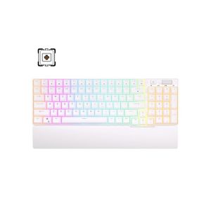 Royal Kludge RK96 Wireless White RGB Mechanical Gaming Keyboard - Brown Switch