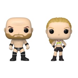 Pop WWE Rousey and Triple H 2pk